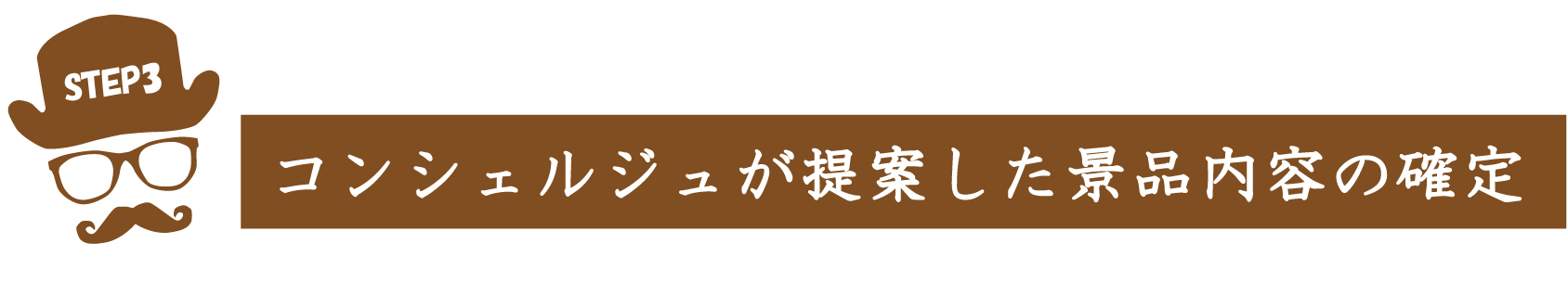 提案した景品内容を確定